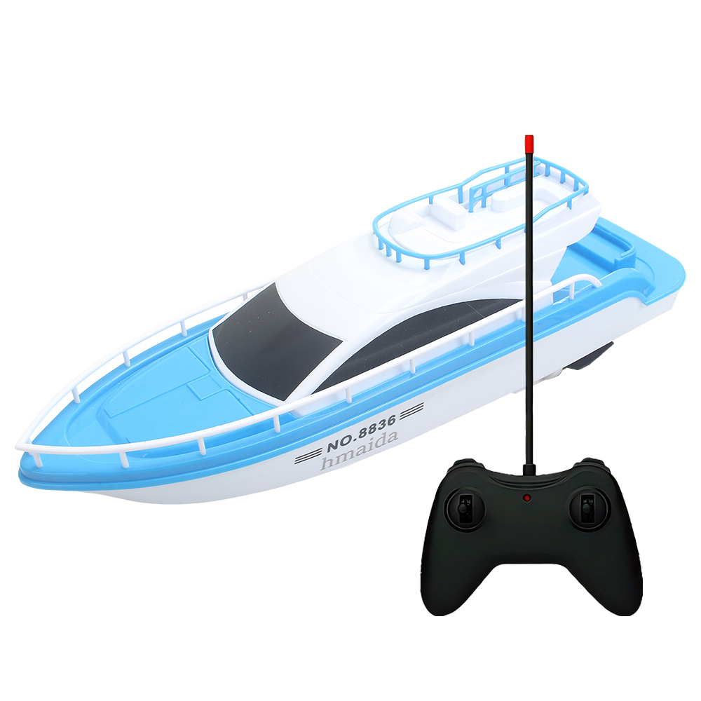 Hmaida Remote control Toy Boats,ChildrenToys Rc boat High Speed Remote Control Speedboat Super Electric Waterproof Outdoor Water Play Toy For Kids