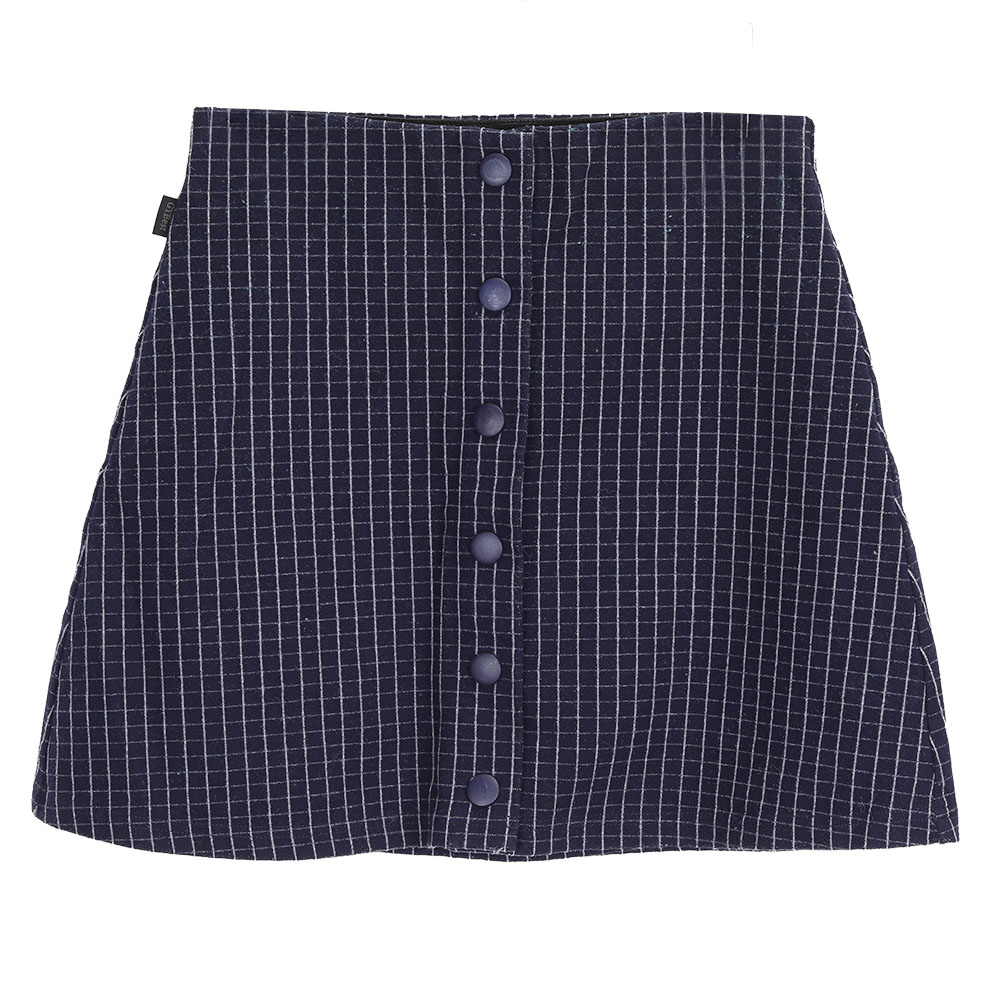 GYBest Women Plaid Button Closure Short Mini Skirts.