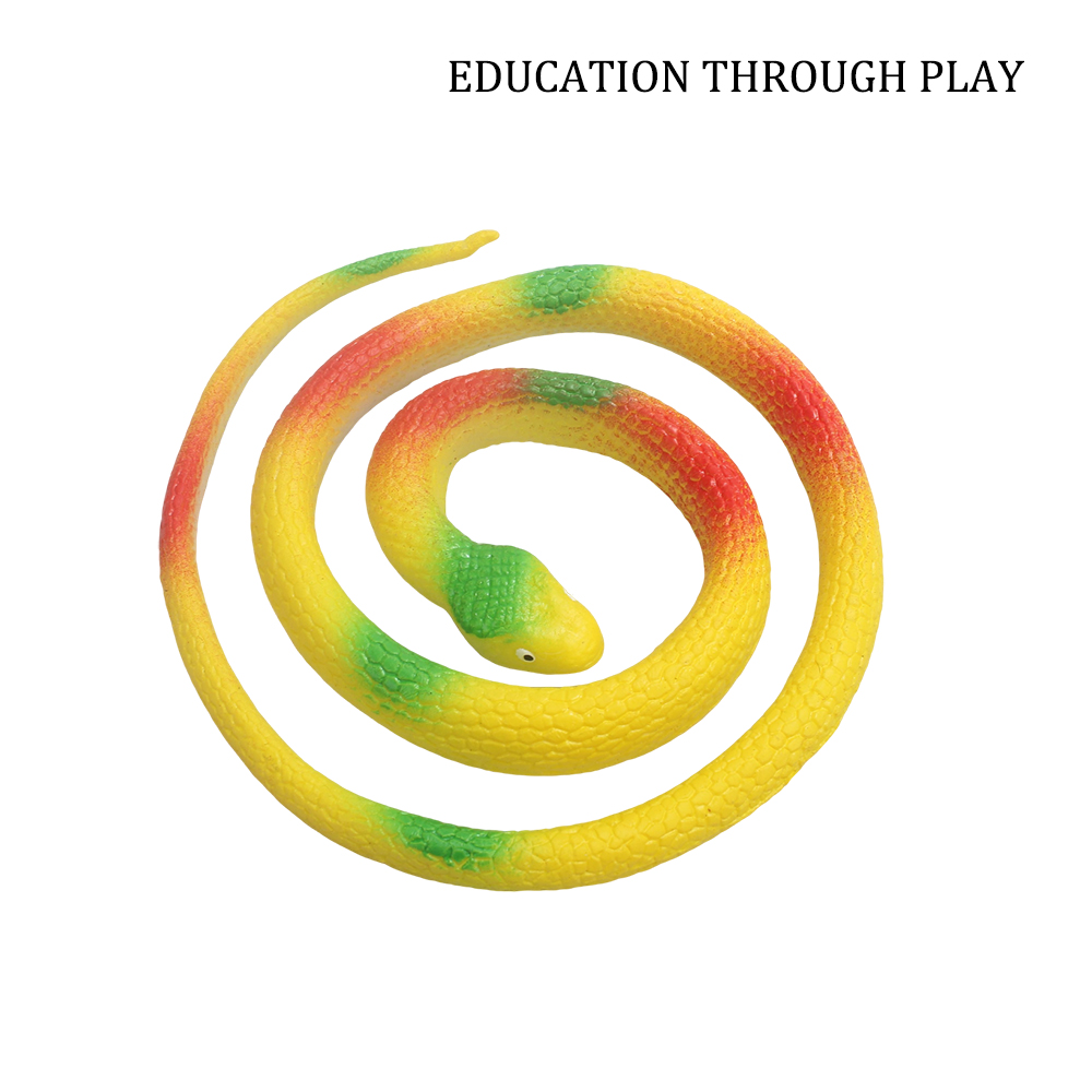EDUCATION THROUGH PLAY Novelty Toy for Playing Jokes-Realistic Fake Snake Toys for Garden Props to Keep Birds Away, Scare Squirrels, Mice, Pranks