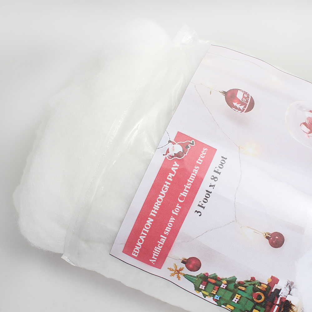 EDUCATION THROUGH PLAY Artificial Snow for Christmas Tree, 3 Foot X 8 Foot Artificial Snow for Christmas Decorations(1 Pack)