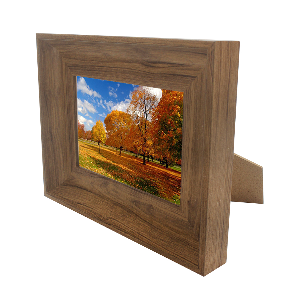 IHOOKS Picture Frame, 5x7 Inches Wood Picture Frame with Organic Glass for Home Bedroom Living Room Decoration,Horizontal & Vertical