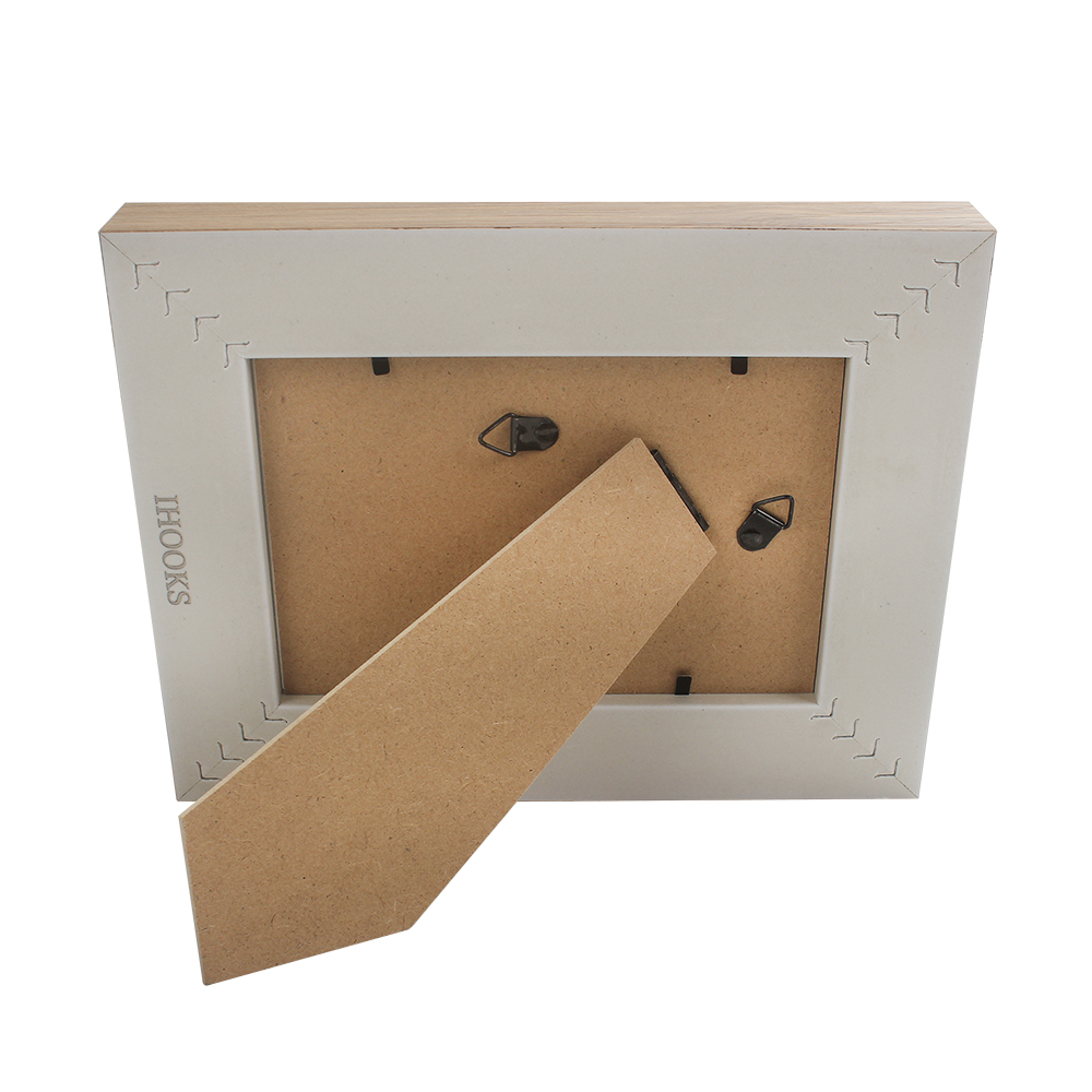 IHOOKS Picture Frame, 5x7 Inches Wood Picture Frame with Organic Glass for Home Bedroom Living Room Decoration,Horizontal & Vertical