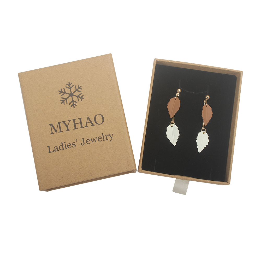 MYHAO Drop Earrings,Chain Link Leaf Dangle Drop Earrings For Women Fashion Jewelry Gifts