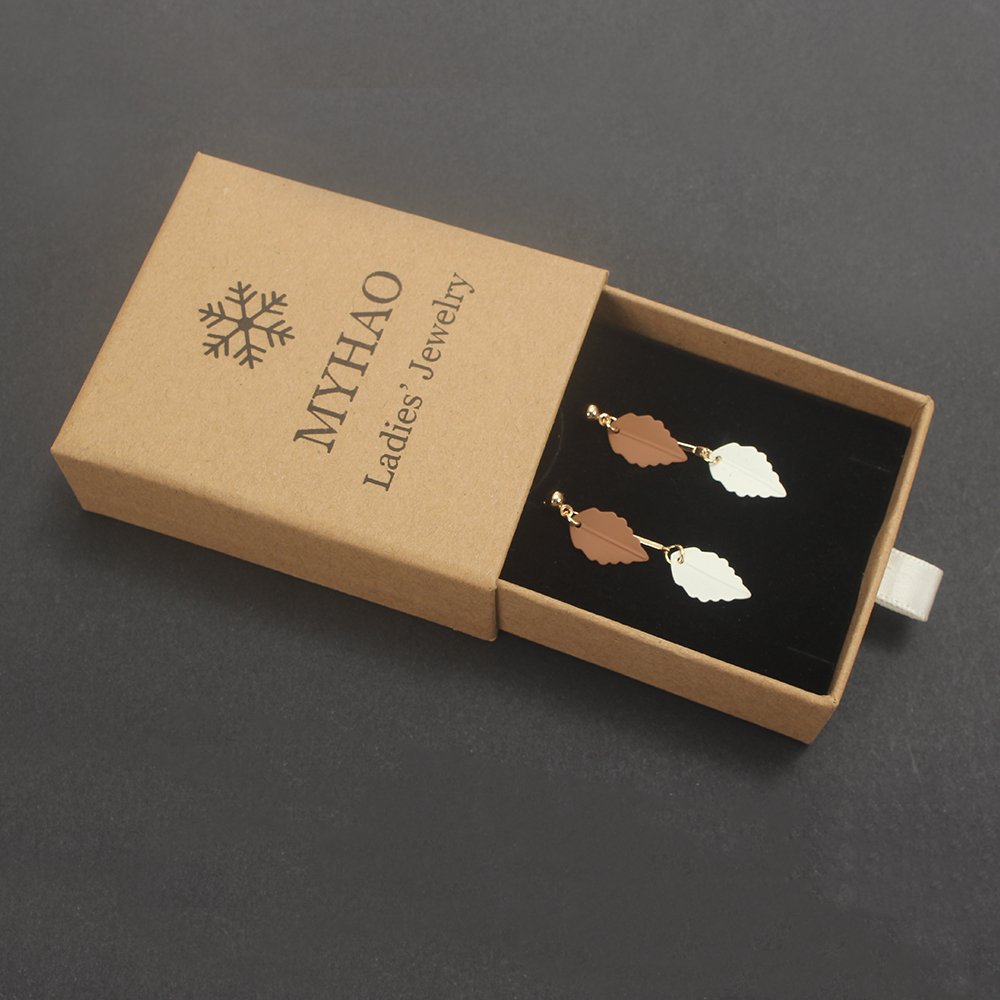 MYHAO Drop Earrings,Chain Link Leaf Dangle Drop Earrings For Women Fashion Jewelry Gifts