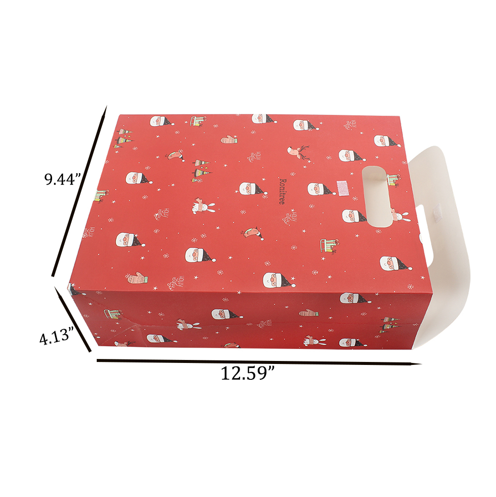 Ronitree Party Goodie Bags of Paper,4PCS Paper Gift Bags with Handles,Festive Treat Bags for Party Favors, Small Gifts & Goodies