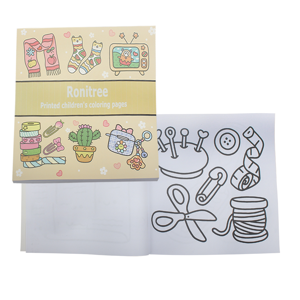 Ronitree Printed Children's Coloring Pages,Fun & Easy Coloring Book for Children,Perfect for Home, Travel