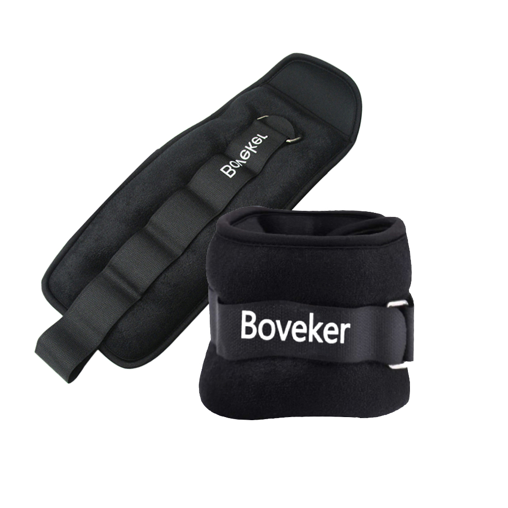 Boveker Ankle Weight(10lbs/Pair), Weight-Bearing Sandbag,Running Training,Adjustable Strap for Jogging, Gymnastics, Aerobics, Physical Therapy