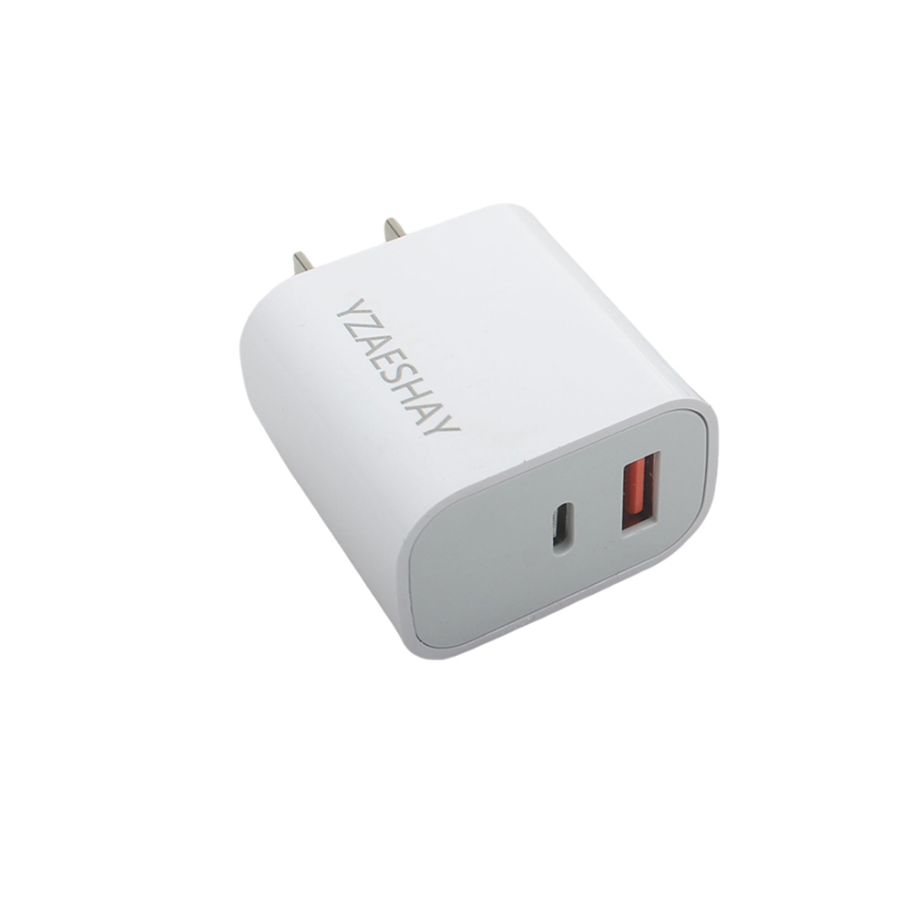 YZAESHAY Chargers for Smartphones,20W Dual Port USB C Wall Charger, Fast Charging Block with QC+PD 3.0 for iPhone 16/15/14 Series, iPad, Samsung Galaxy, and More - Compact & Portable