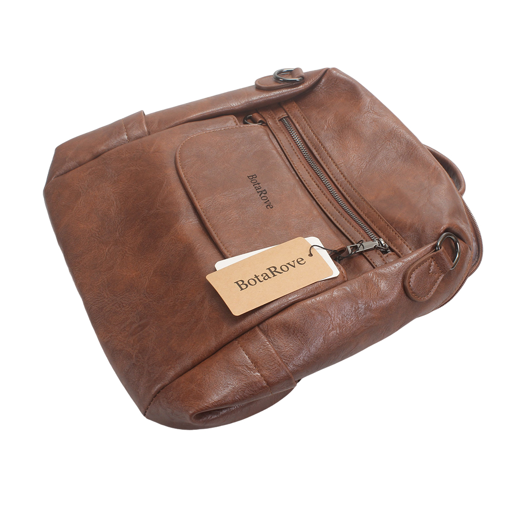 BotaRove RETRO BACKPACK,SOFT LEATHER LARGE CAPACITY DURABLE TRAVEL BACKPACK