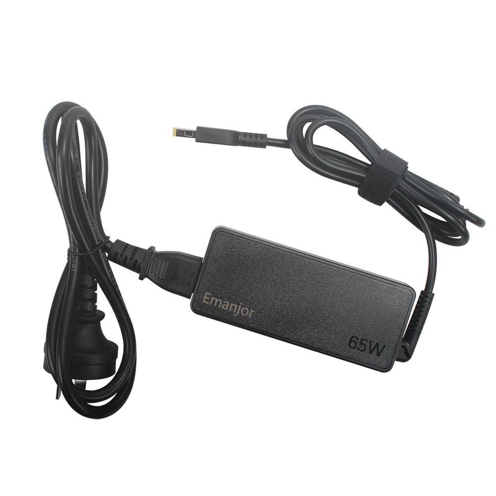 Emanjor Power Adapters for Computers,65W Lenovo ThinkPad Fast Charging Laptop Power Adapte (Square Tip) - Compatible with T430,T440,T450,T460,T470,T560,E440,E450,E550 & More Series