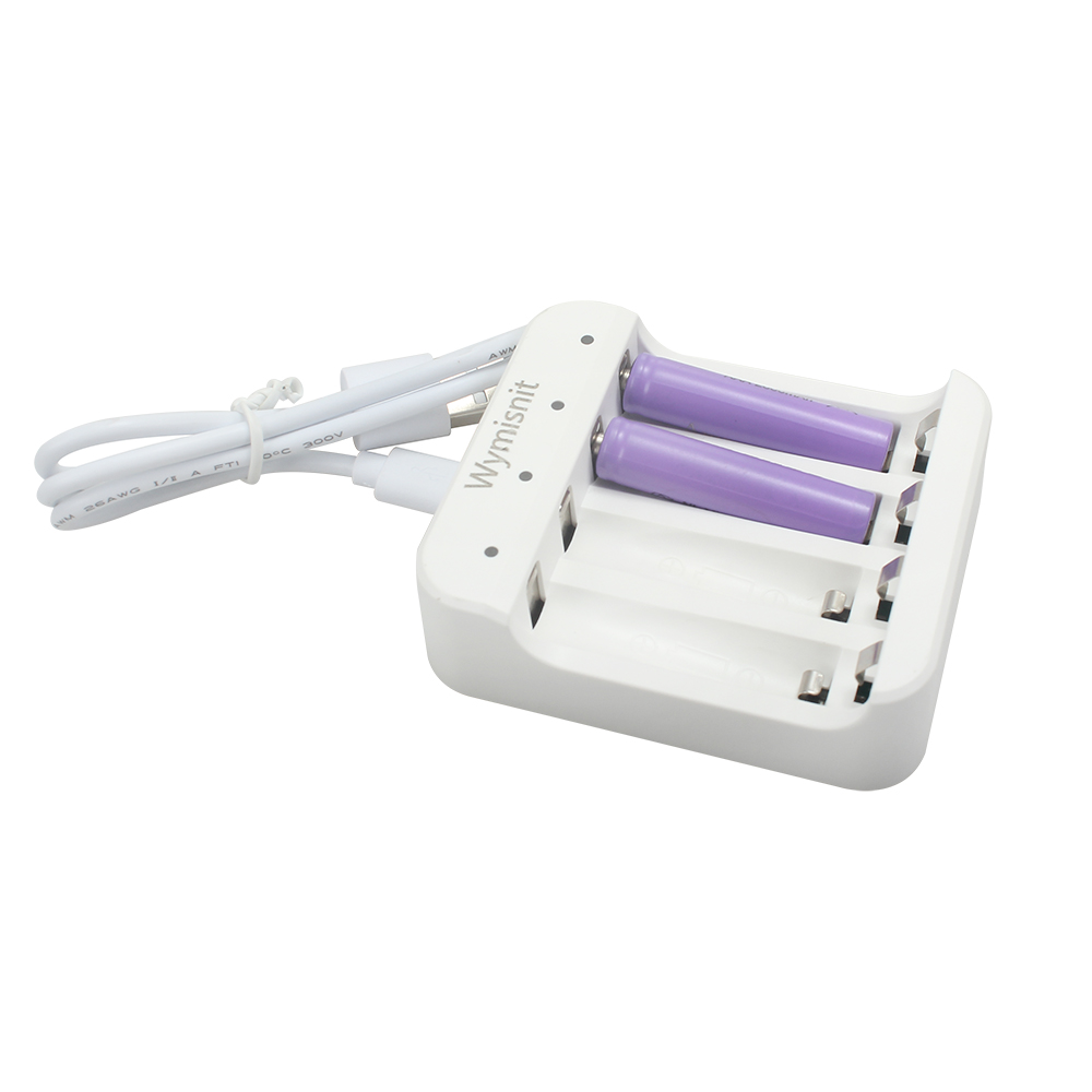 Wymisnit Batteries and Battery Chargers,Lithium Ion Battery Universal Charger for No.5 and No.7 4-Channel Batteries