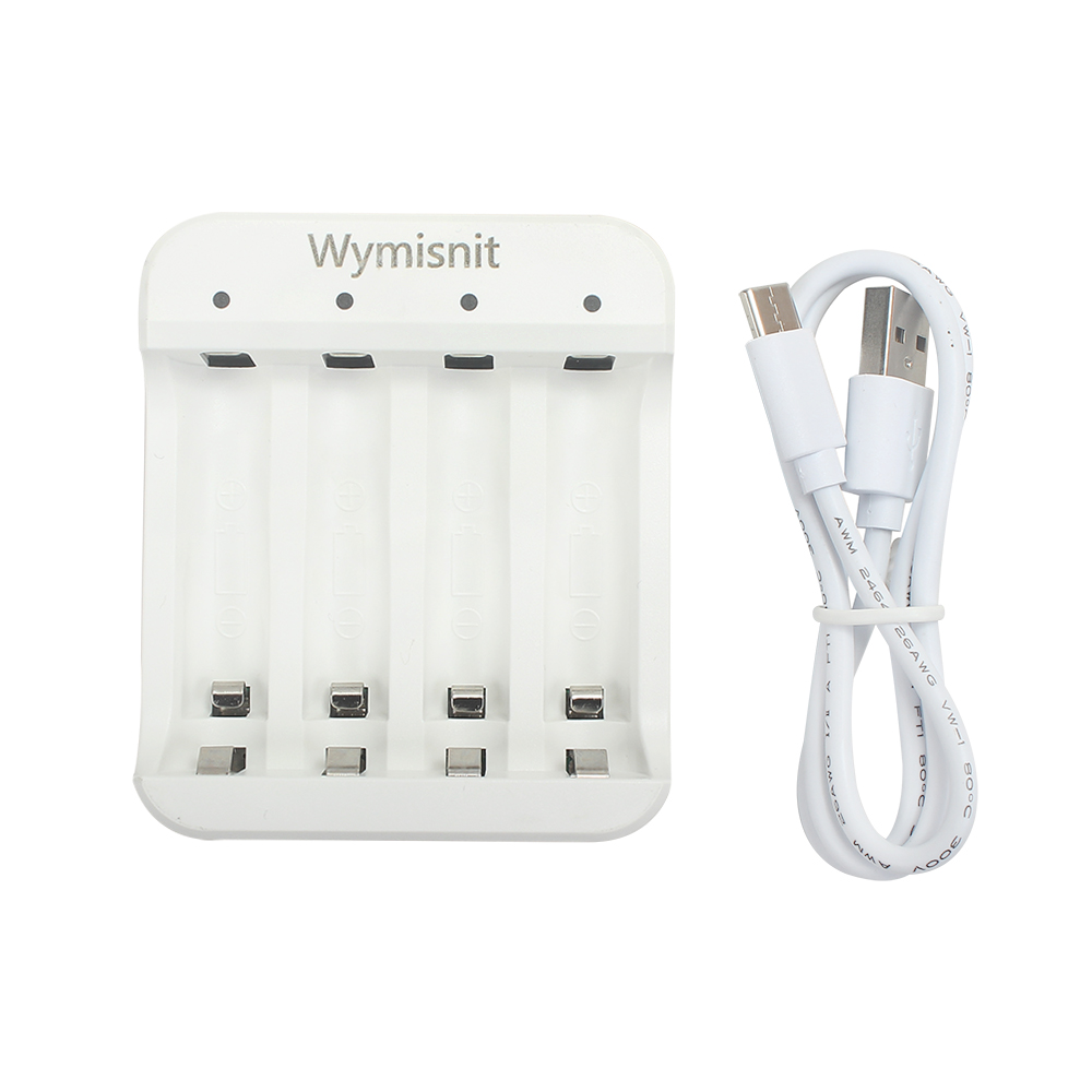 Wymisnit Batteries and Battery Chargers,Lithium Ion Battery Universal Charger for No.5 and No.7 4-Channel Batteries