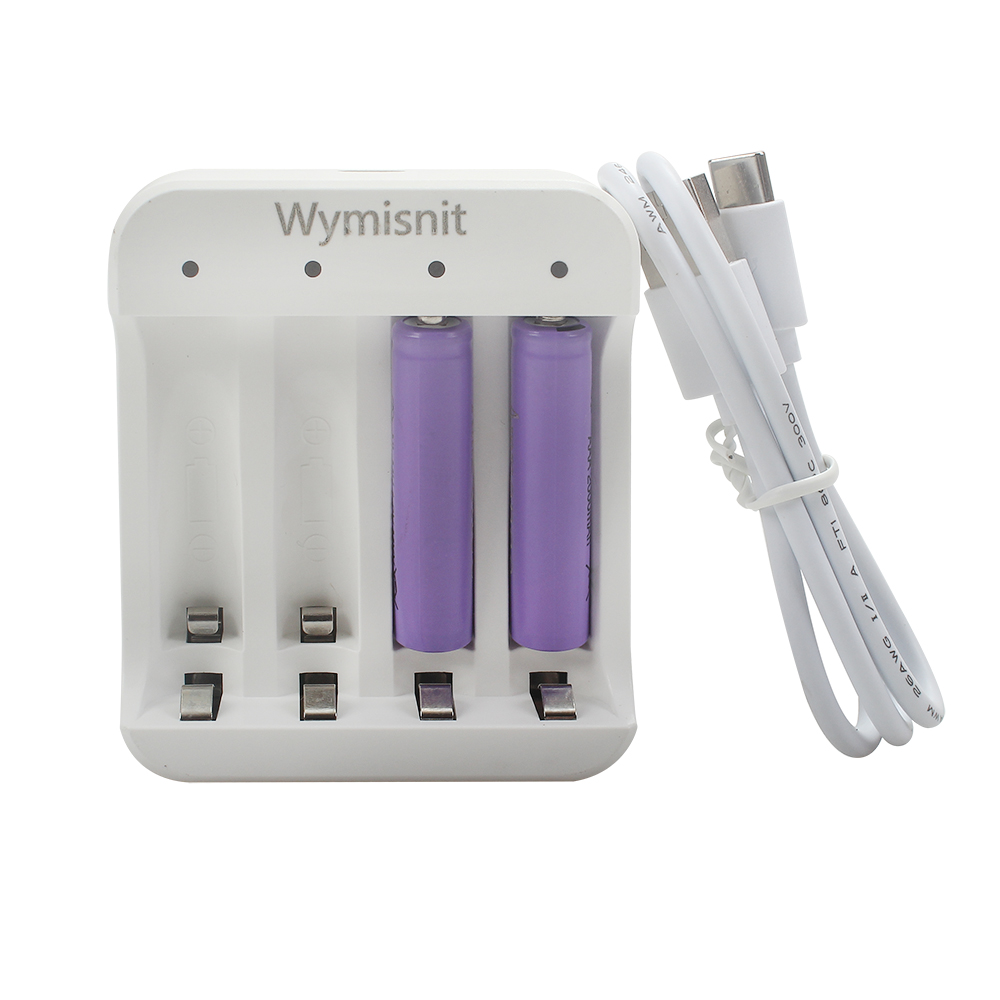 Wymisnit Batteries and Battery Chargers,Lithium Ion Battery Universal Charger for No.5 and No.7 4-Channel Batteries