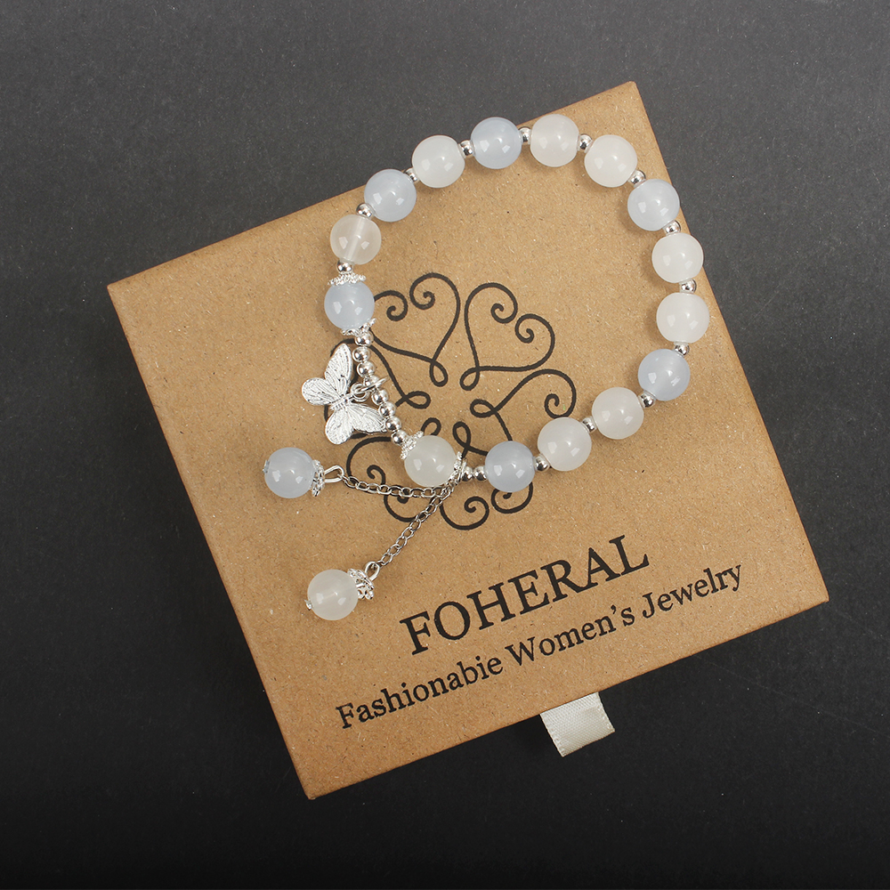 FOHERAL Bracelet,Butterfly Crystal Bracelet for Women,Stylish and Trendy Bracelet -Personalized Inspirational Gifts Ideas for Women