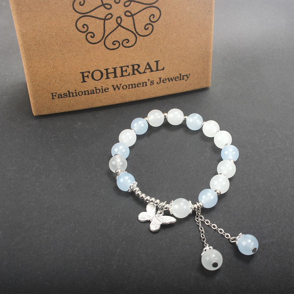 FOHERAL Bracelet,Butterfly Crystal Bracelet for Women,Stylish and Trendy Bracelet -Personalized Inspirational Gifts Ideas for Women