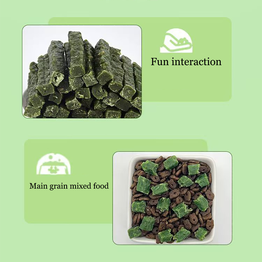 Qubit Edible Food for Animals for Chewing,Teeth Grinding Stick,Pet Snacks, Cabbage,Vegetables,Fresh Meat Strips