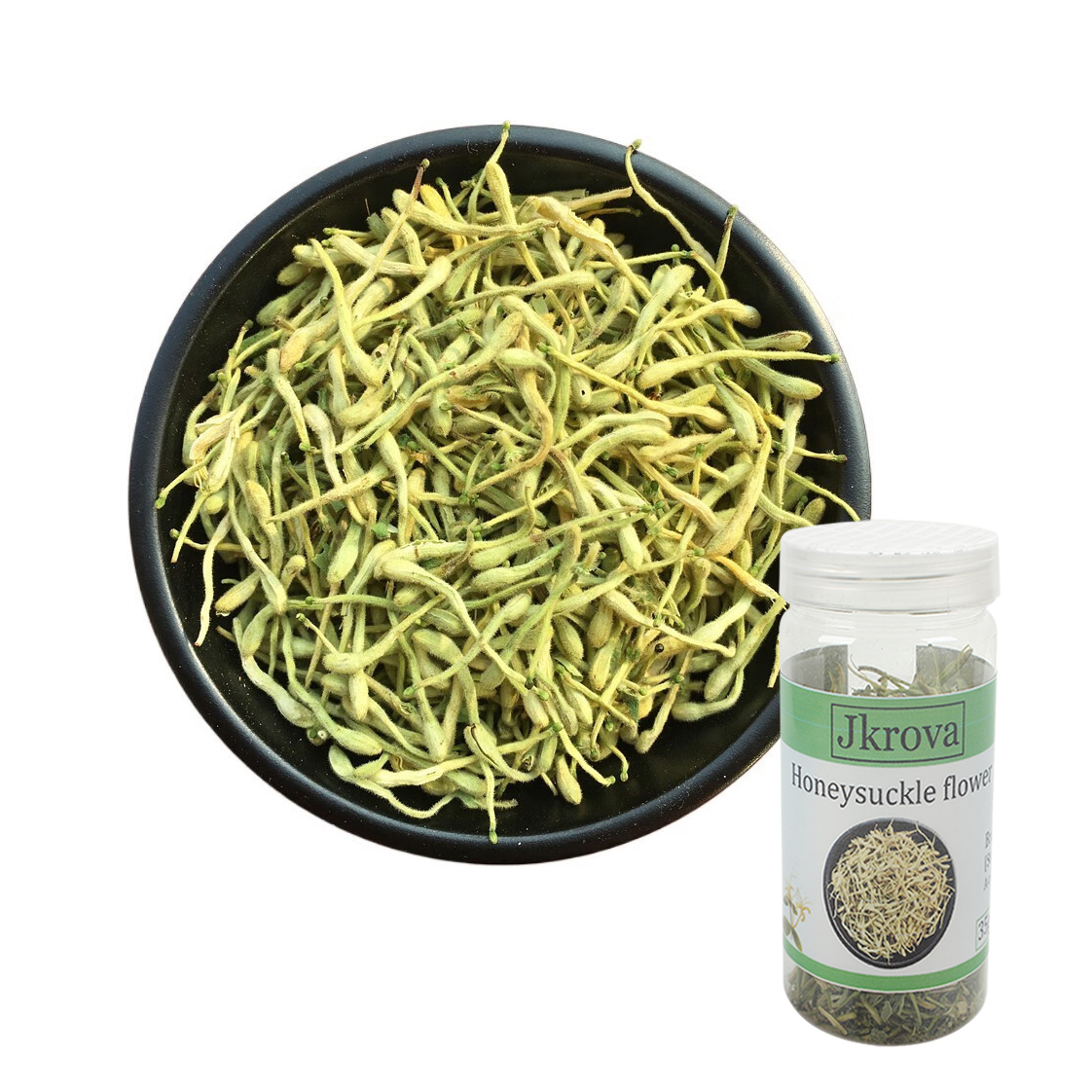 Jkrova Medicinal herbs,Organic Herbal Honeysuckle Tea – Natural Heat-Clearing, Fire-Reducing & Detoxifying Blend