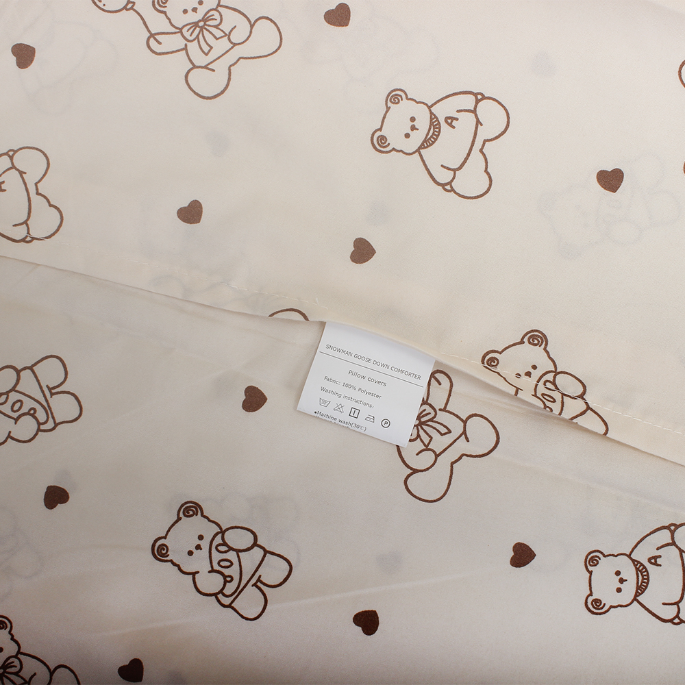 SNOWMAN GOOSE DOWN COMFORTER Pillow Covers,2 Pack Pillowcases-Soft, Wrinkle-Free, Fade-Resistant, Stain-Resistant Pillowcases,20x30inches