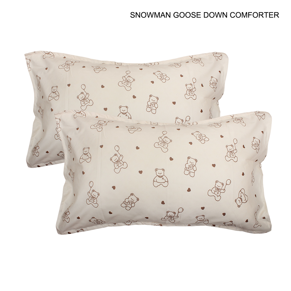SNOWMAN GOOSE DOWN COMFORTER Pillow Covers,2 Pack Pillowcases-Soft, Wrinkle-Free, Fade-Resistant, Stain-Resistant Pillowcases,20x30inches