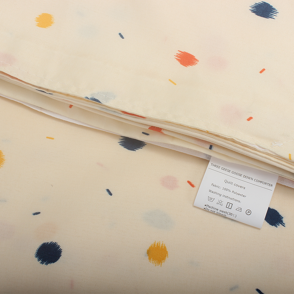 THREE GEESE GOOSE DOWN COMFORTER Quilt Covers,Soft Comfortable Comforter Cover,Breathable & Lightweight for All Season(Not including pillowcases)