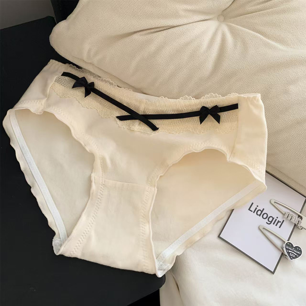 Lidogirl Underwear,Sweet Lace Edge Sexy Cute Style Pure Cotton Antibacterial Women's Underwear