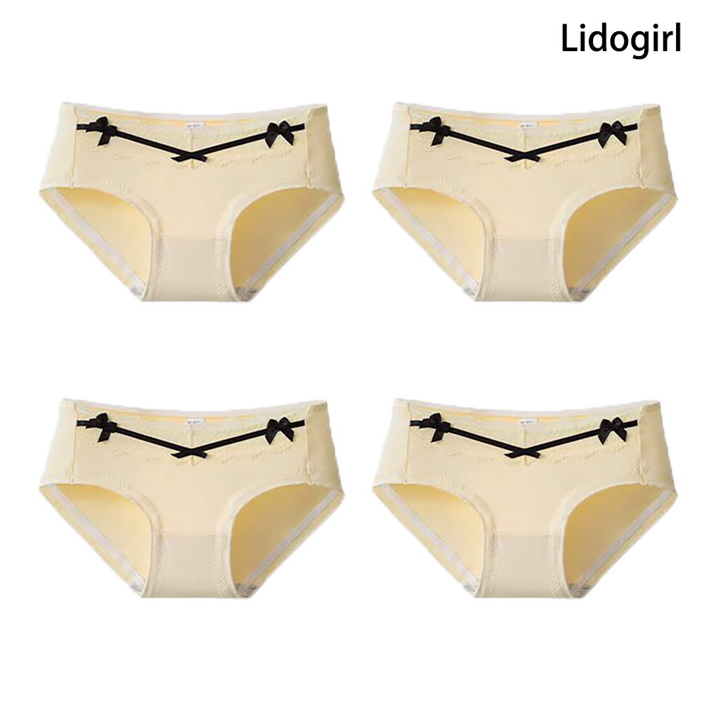 Lidogirl Underwear,Sweet Lace Edge Sexy Cute Style Pure Cotton Antibacterial Women's Underwear