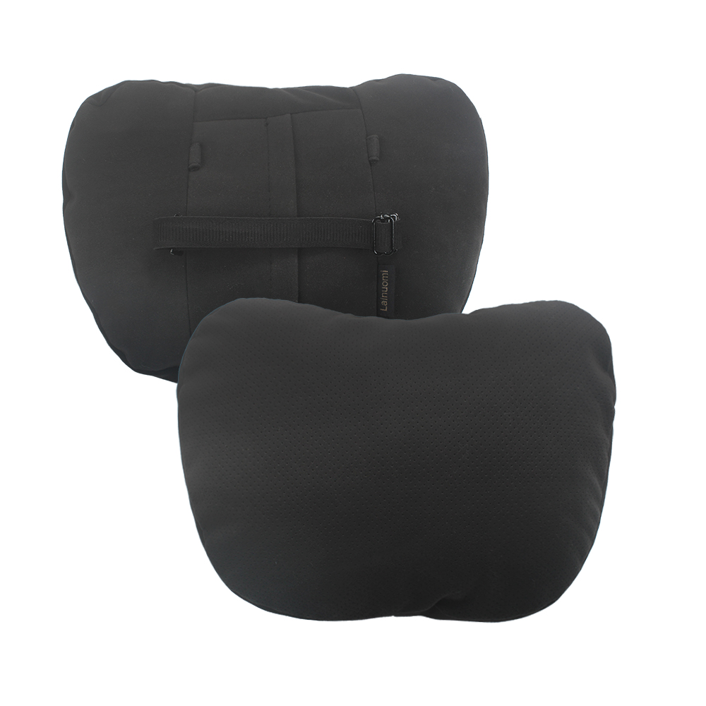 Lainuomi Head-Rests for Vehicle Seats,Car Neck Pillow (2-Pack) - Comfortable Suede Headrest for Travel Driving, Relieving Neck Pain and Muscle Tension