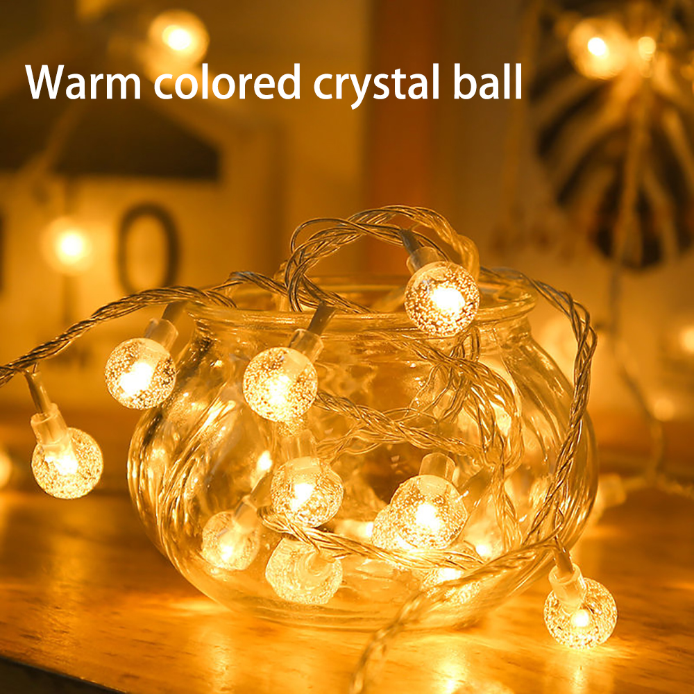 ANIPLEX+ String Lights for Festive Decoration,20 LED Globe String Lights Indoor and Outdoor, for Balcony, Patio, Bedroom, Wall, and Holiday Décor