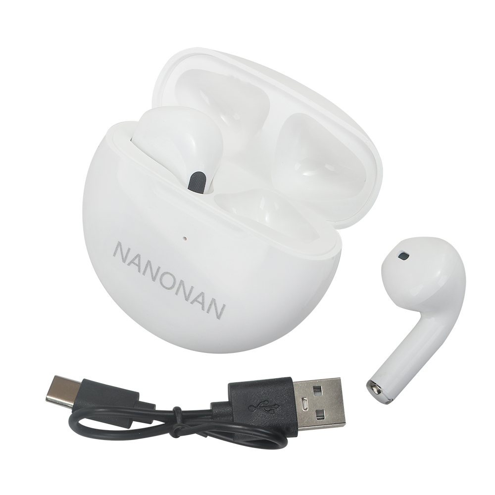 NANONAN Headphones,Bluetooth Earphones with Charging Case,HiFi Stereo Sound Wireless Earbuds with Bluetooth 5.3, Lightweight & Comfortable