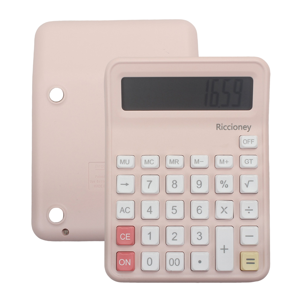 Riccioney Calculators,Desktop Calculator 12 Digit with Large LCD Display for Office Home and School