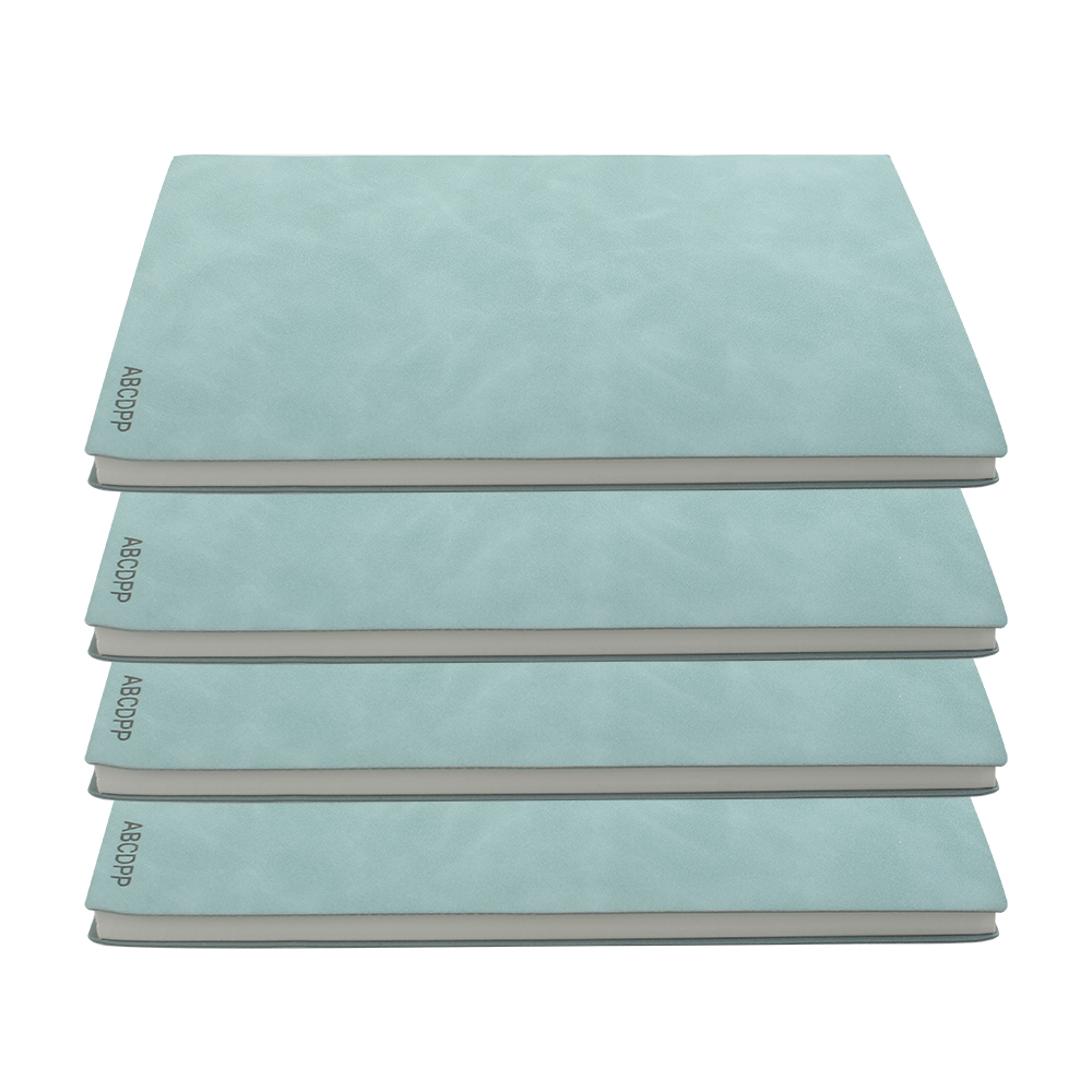 ABCDPP A5 Paper Notebooks Leather Minimalist Notebook,Thickened Business Notebook for Office Meeting Writing Drawing(5.8 x 8.3 in-80 Pages)