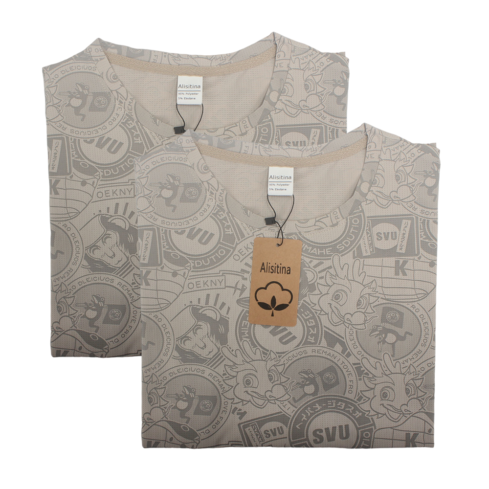 Alisitina Sleeveless Jerseys,Summer Short Sleeved Thin Men's Ice Silk Round Neck Loose Sports Shirt