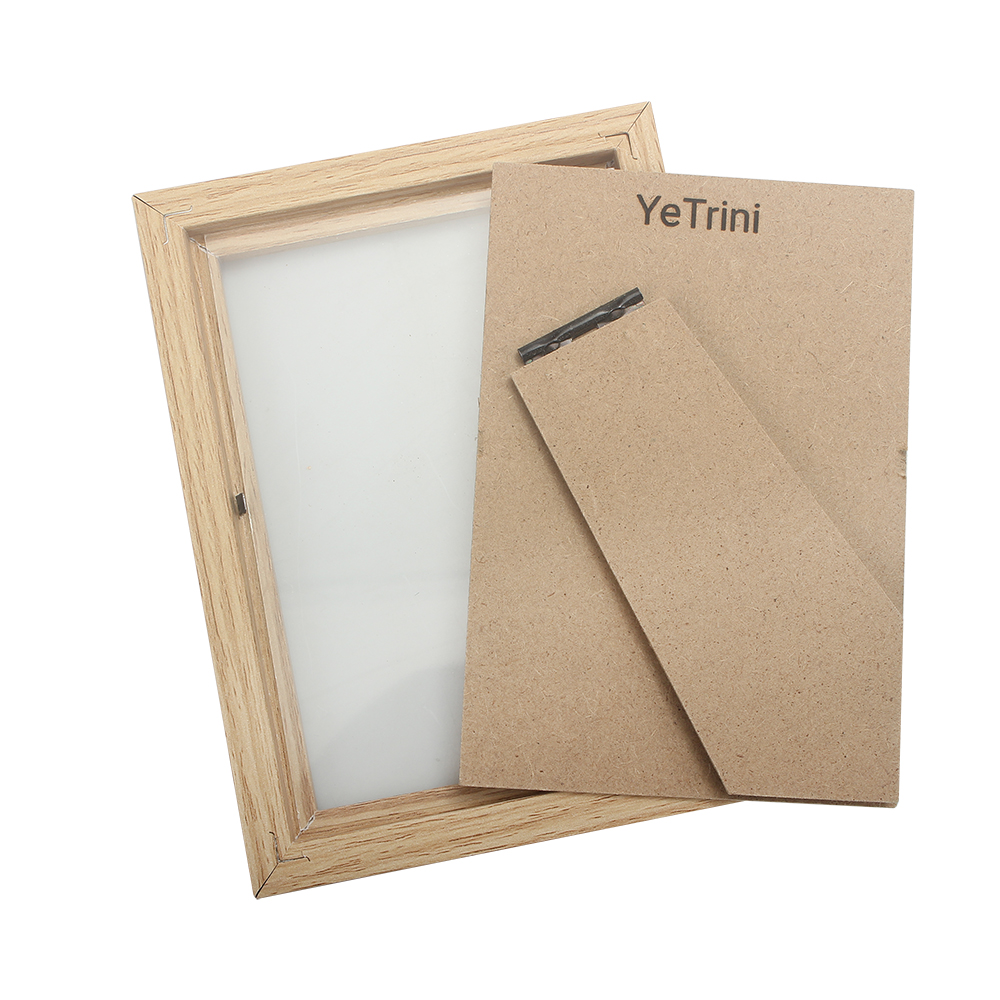 YeTrini 5x7 Inch Real Wood Picture Frame for Living room, bedroom, desktop, office - Display Photos, Art