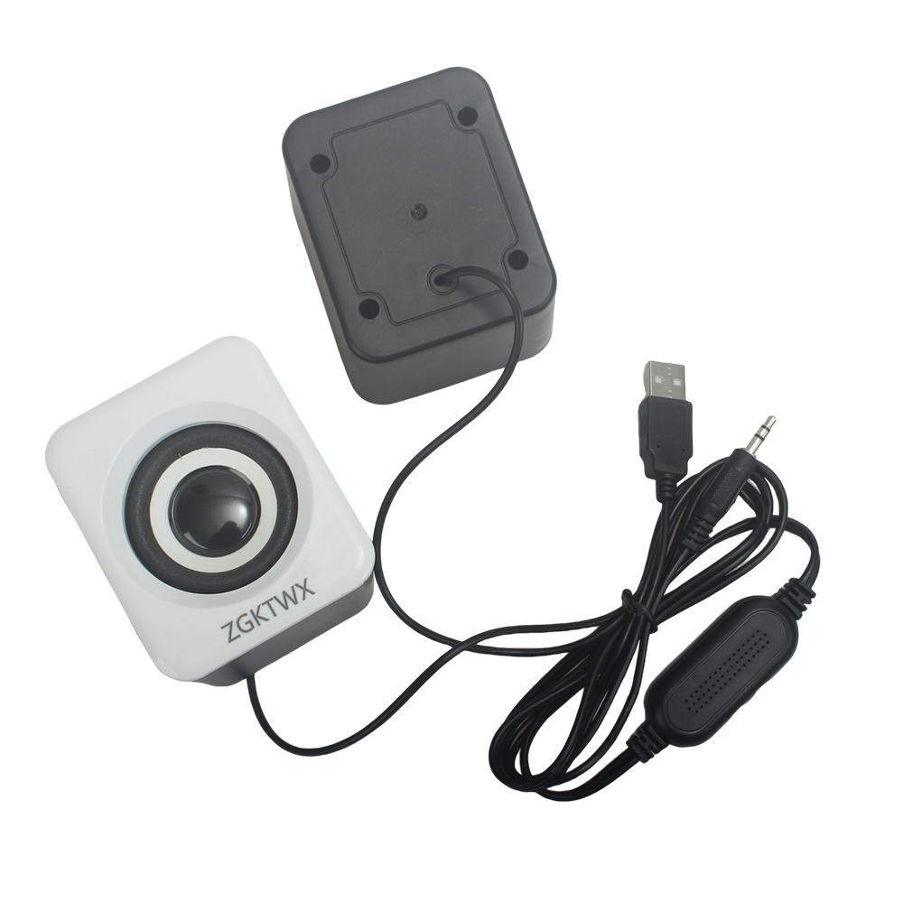 ZGKTWX Loudspeakers, USB Stereo 3.5Mm Jack Wired Speaker Portable Small Desktop Speakers for Desktop Laptop PC Computer