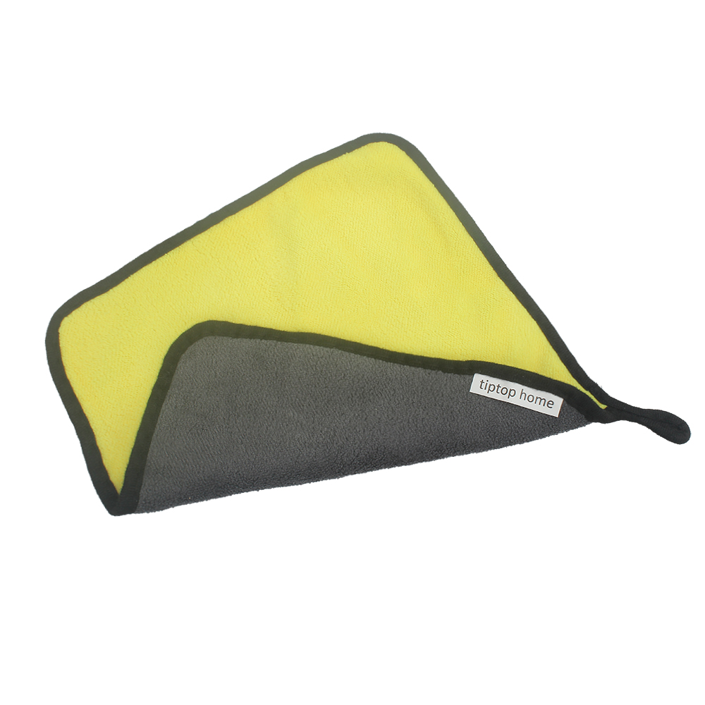 Tiptop Home Cleaning Rags,Ultra-Thick Microfiber Cleaning Cloth,Softer Absorbent Cleaning Rags for House Kitchen -Pack of 2