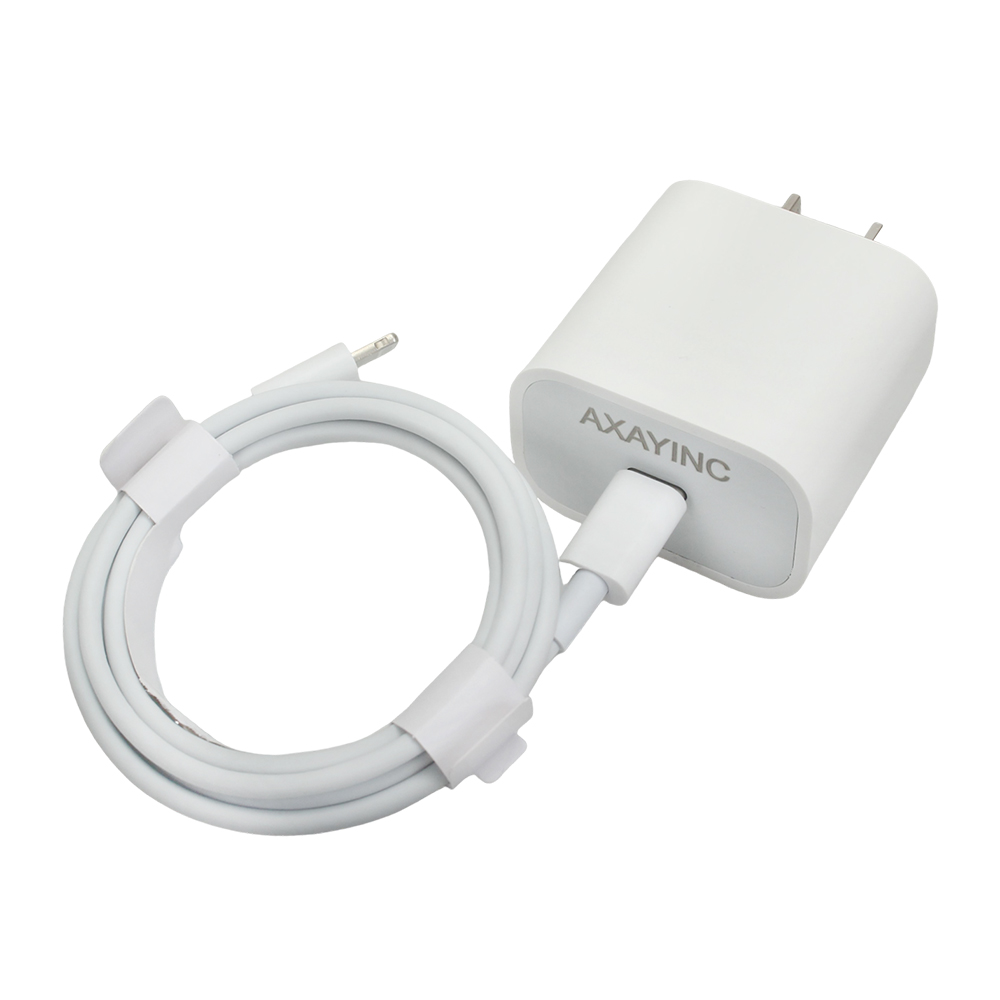 AXAYINC Power adapters,35W Wall Charger Plug Block with USB C to Lightning Cable Cord 3ft for Apple iPhone and iPad