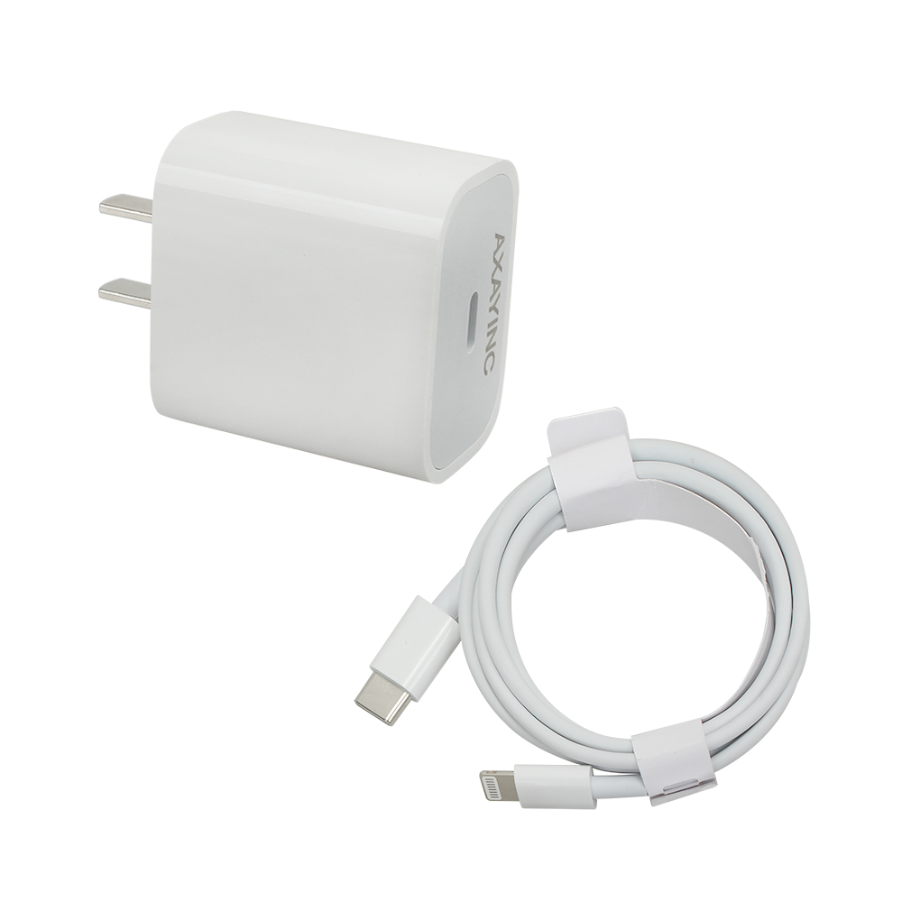 AXAYINC Power adapters,35W Wall Charger Plug Block with USB C to Lightning Cable Cord 3ft for Apple iPhone and iPad