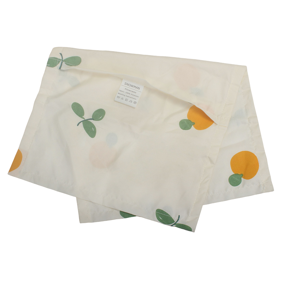 SNOWMAN Pillowcases,2 Pack Summer Watercolor Style Cute Oranges fruits Green leaf Pattern Pillow Cover,Soft and Breathable Standard 20" X 30" Pillow Cases for for Living Room Bedroom