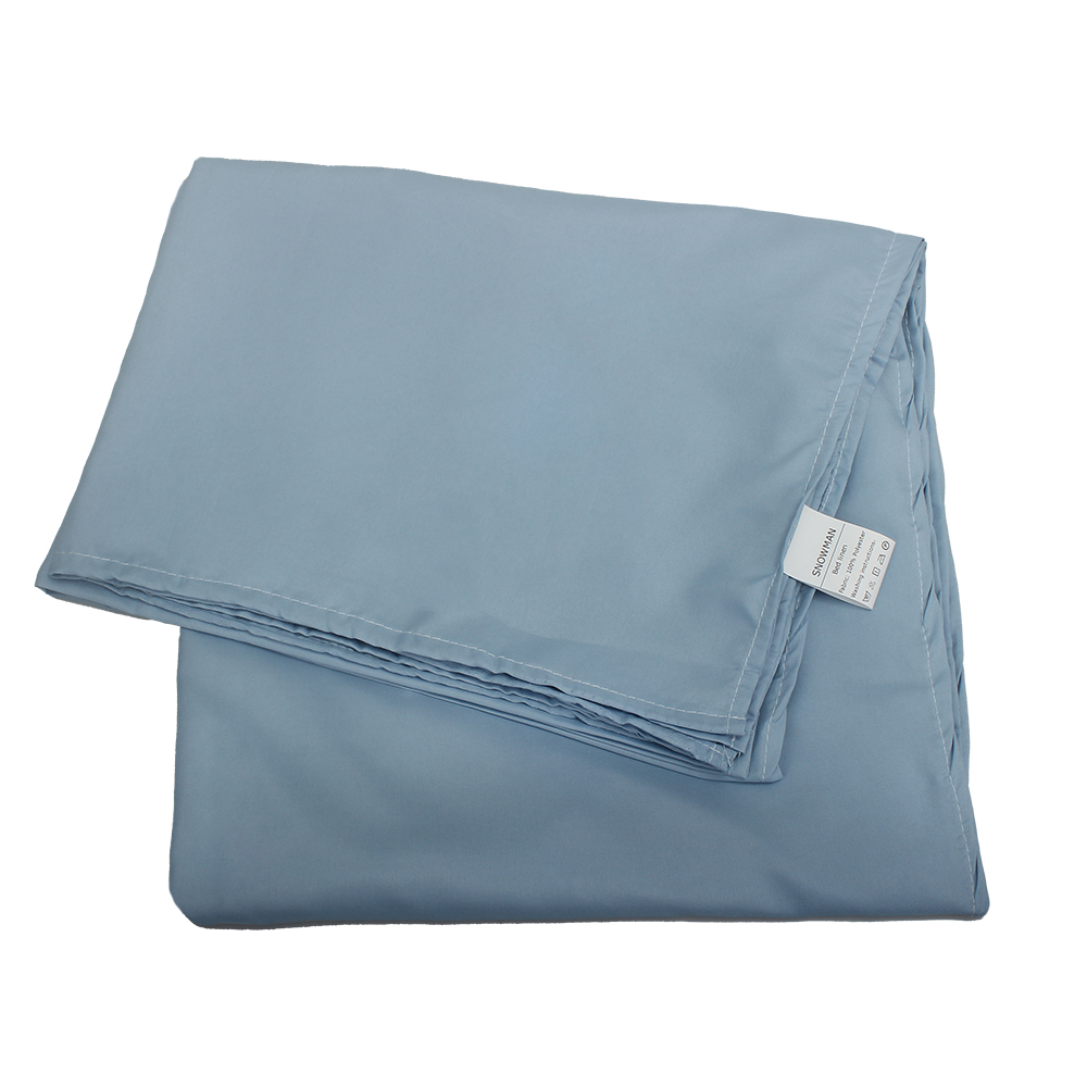 SNOWMAN Bed Linen,Solid Color Soft Breathable Cooling Bed Sheet,Easy Care Polyester Microfiber Bedding for Women, Men