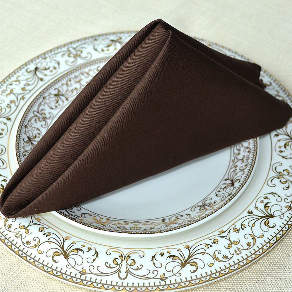 WUWE 10 Pieces Table napkins of textile Square 20" x 20" Table Napkins for Romantic Weddings Party Dinner Decoration.