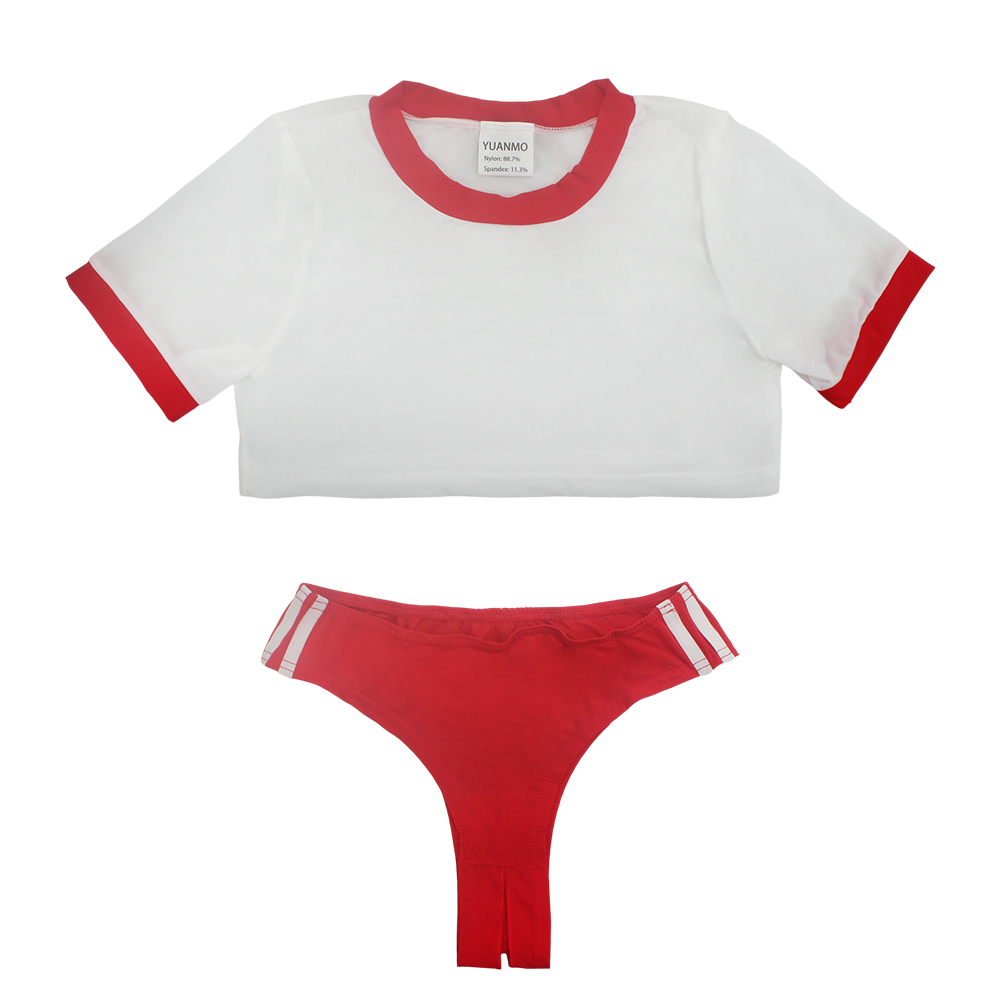 YUANMO Lingerie Set, Women Anime Cosplay Costume Crop Top and Sexy Short underwear YUANMO Lingerie Set, Women Anime Cosplay Costume Crop Top and Sexy Short underwear