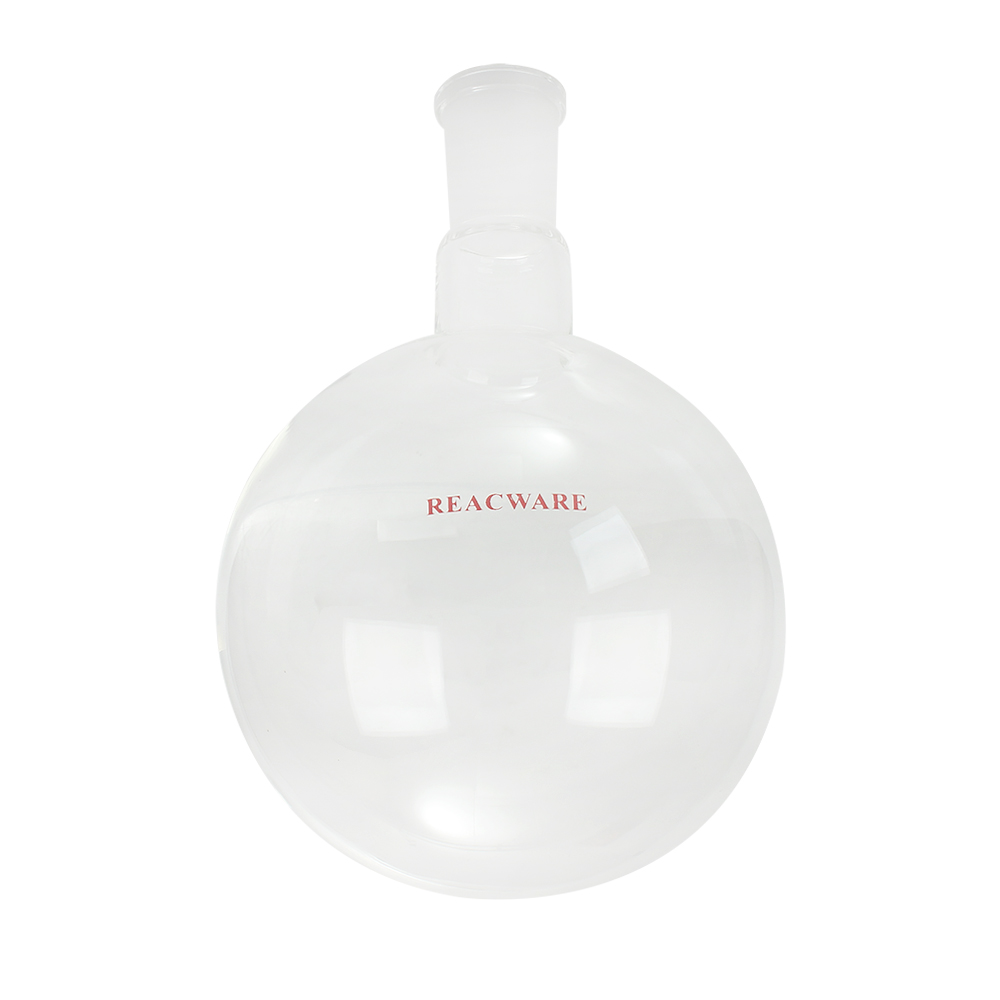 REACWARE Glassware for Scientific Experiments In Laboratories,1000ml 24/40 Standard Single Neck Round Boiling Flask
