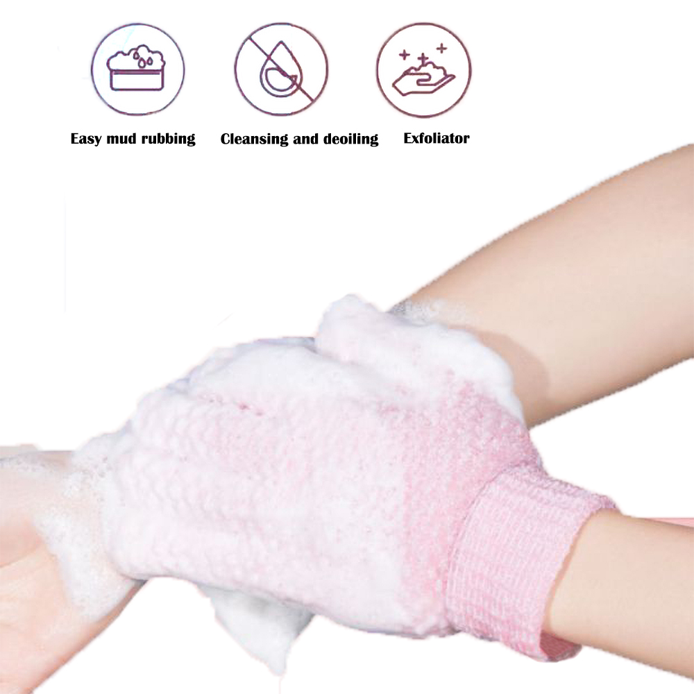 WUWE Scrub artifact five-finger bath gloves rub bath towel exfoliating bath gloves rub mud and wipe the back