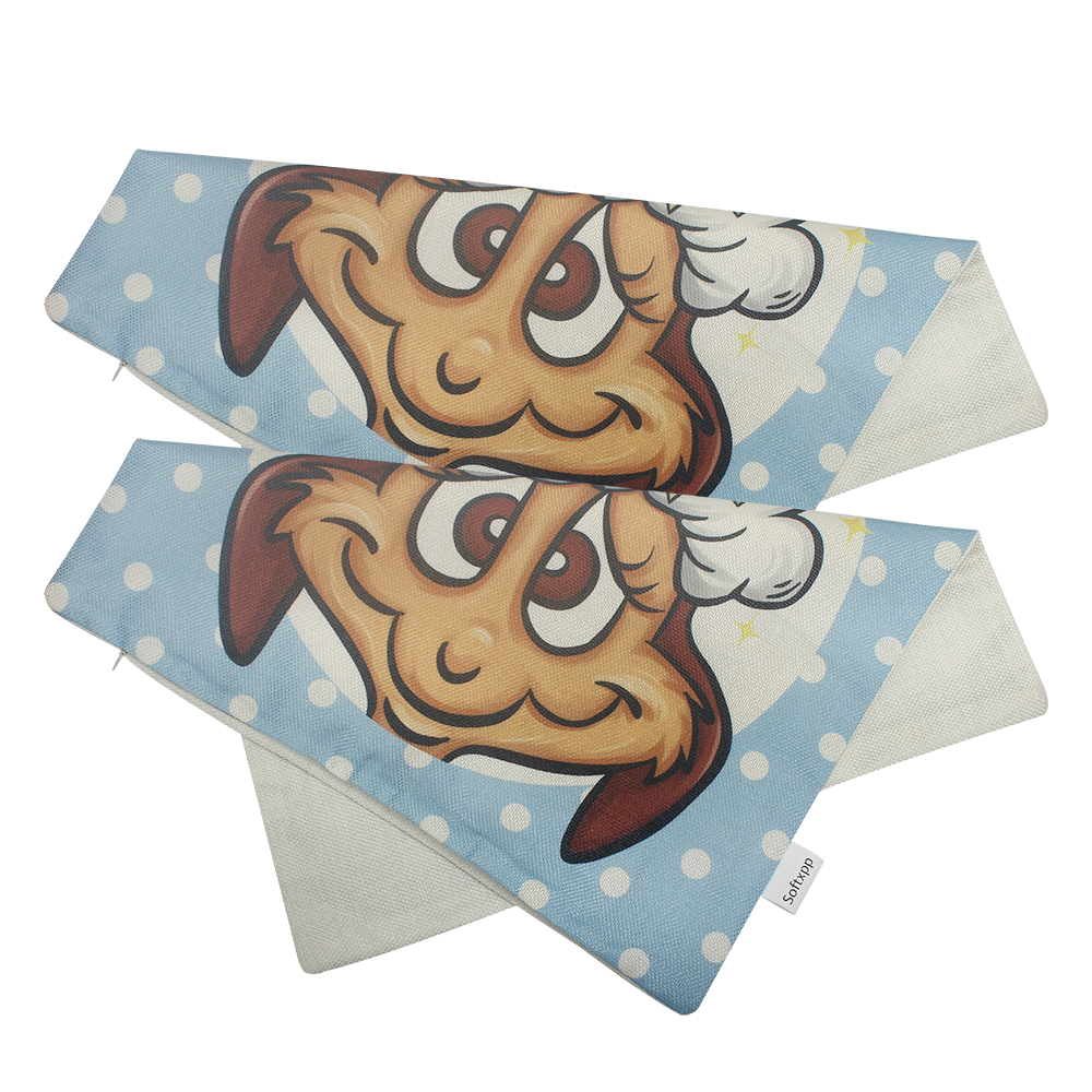 Softxpp Square Pillow covers,18"x18" Linen Merry Christmas Decorative Throw Pillow Covers for Office Bedroom Home Decorative 2 Pack