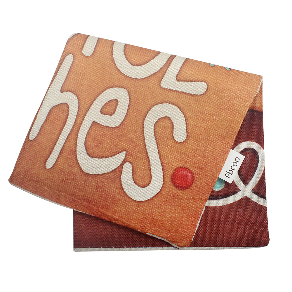 Fbcoo Pillowcase Pillow 26"x26" Sofa Pillow Linen Material Comfortable and Breathable