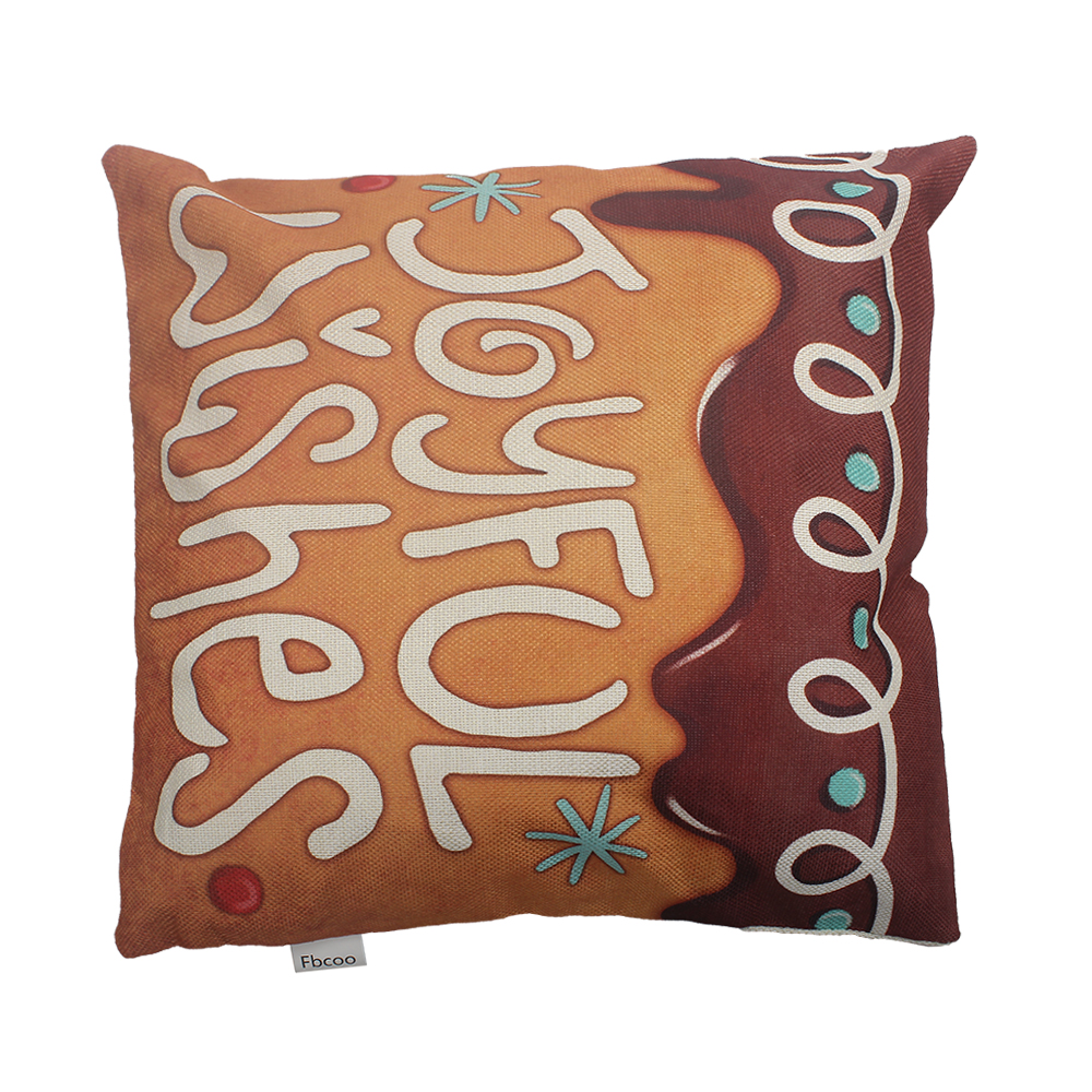 Fbcoo Pillowcase Pillow 26"x26" Sofa Pillow Linen Material Comfortable and Breathable
