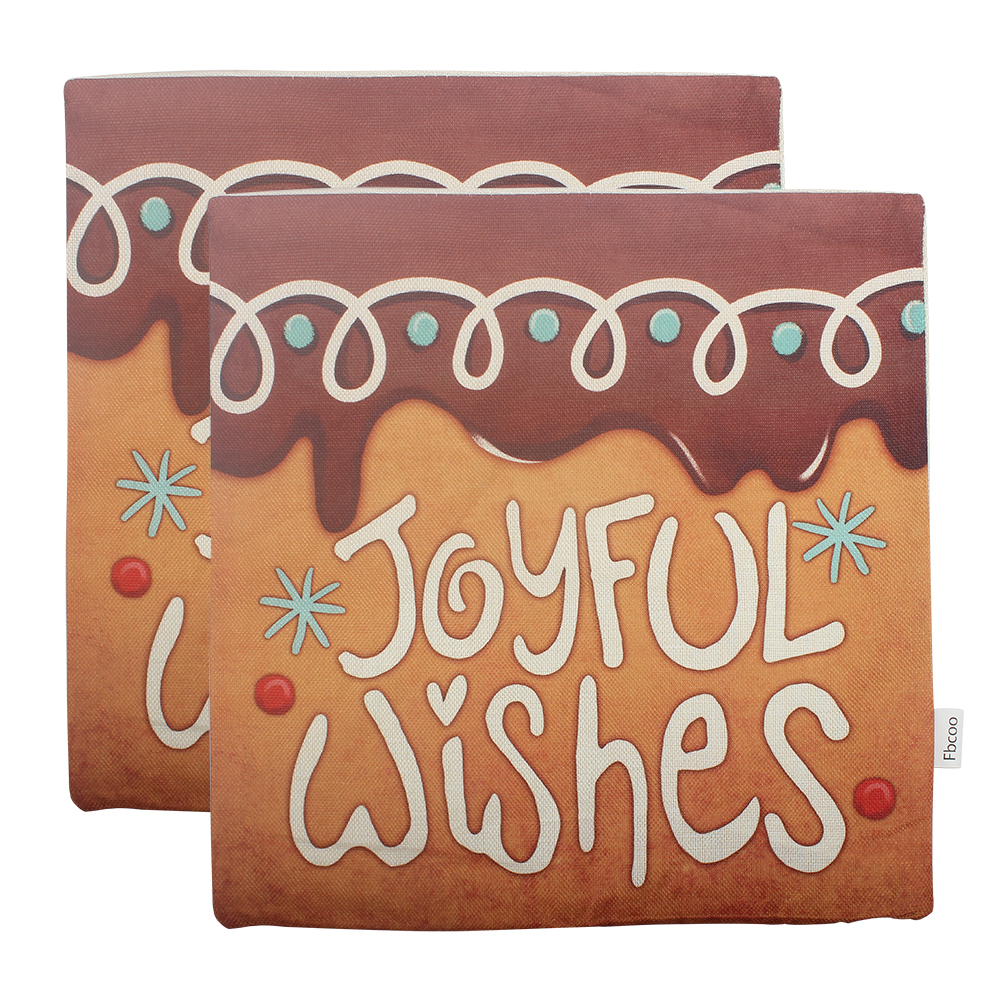 Fbcoo Pillowcase Pillow 26"x26" Sofa Pillow Linen Material Comfortable and Breathable