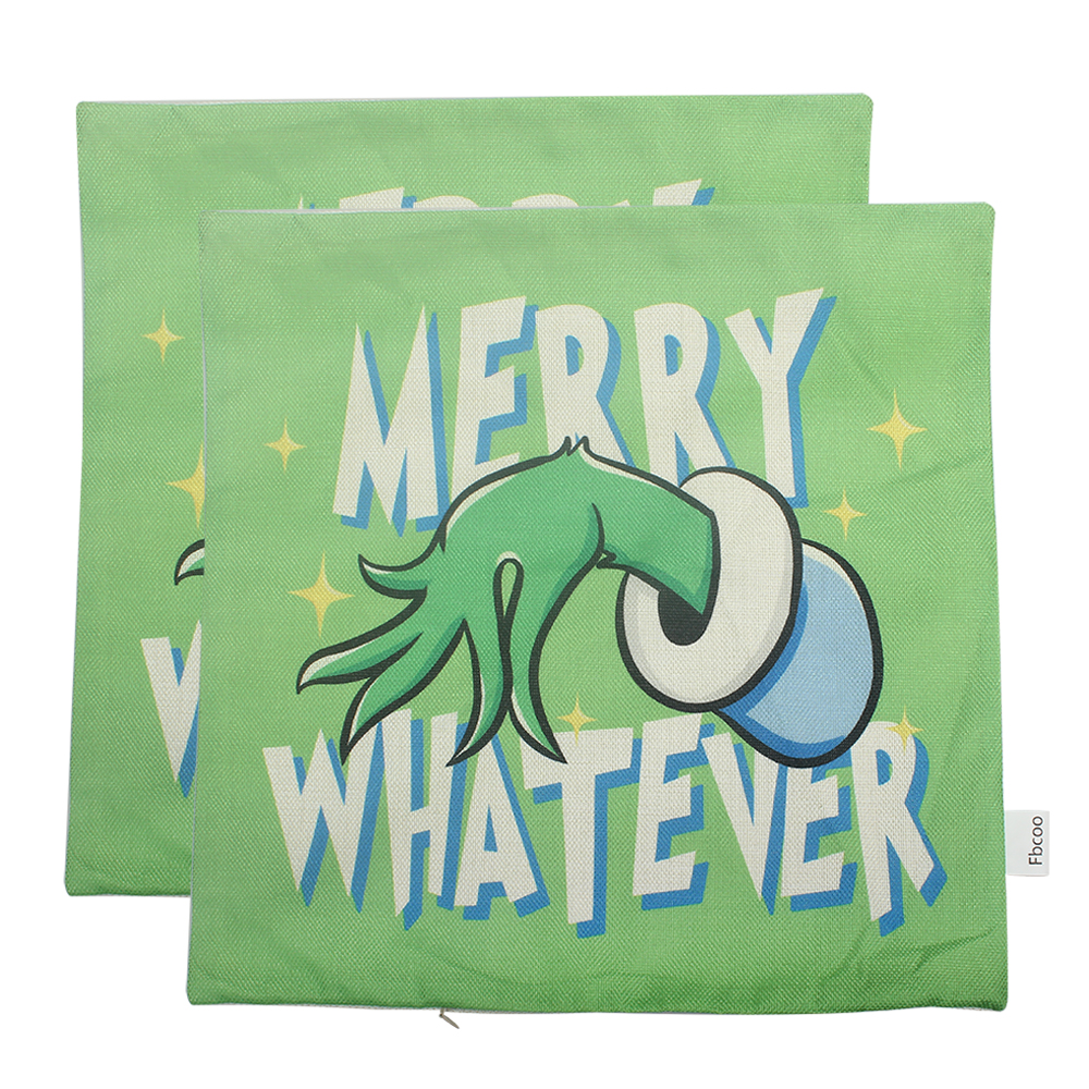 Fbcoo 26"x26" Thick linen pillowcase, sofa, living room helper, waist support pillowcase