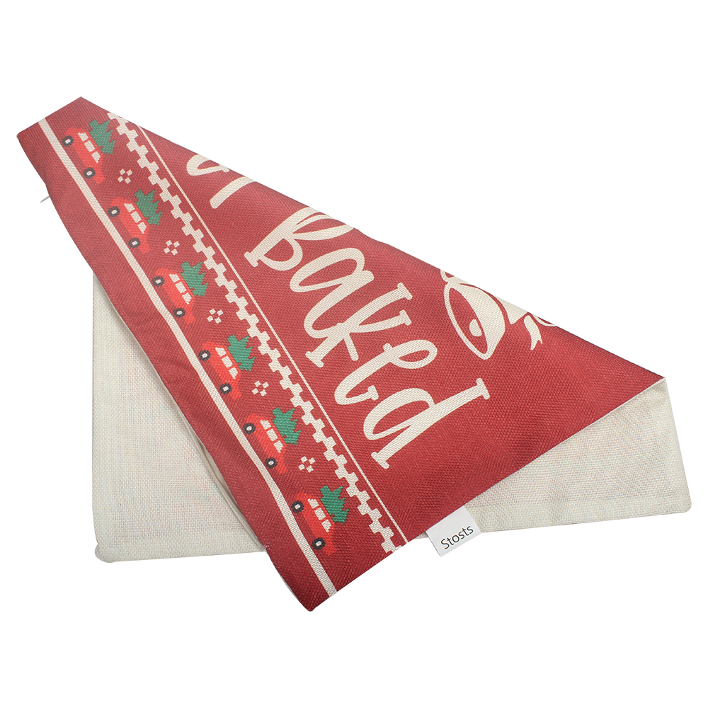 Stosts Pillow cases,2 PCS Christmas Red Decorative Throw Pillow Covers for Office Bedroom Home Decorativer,18 x 18 Inches