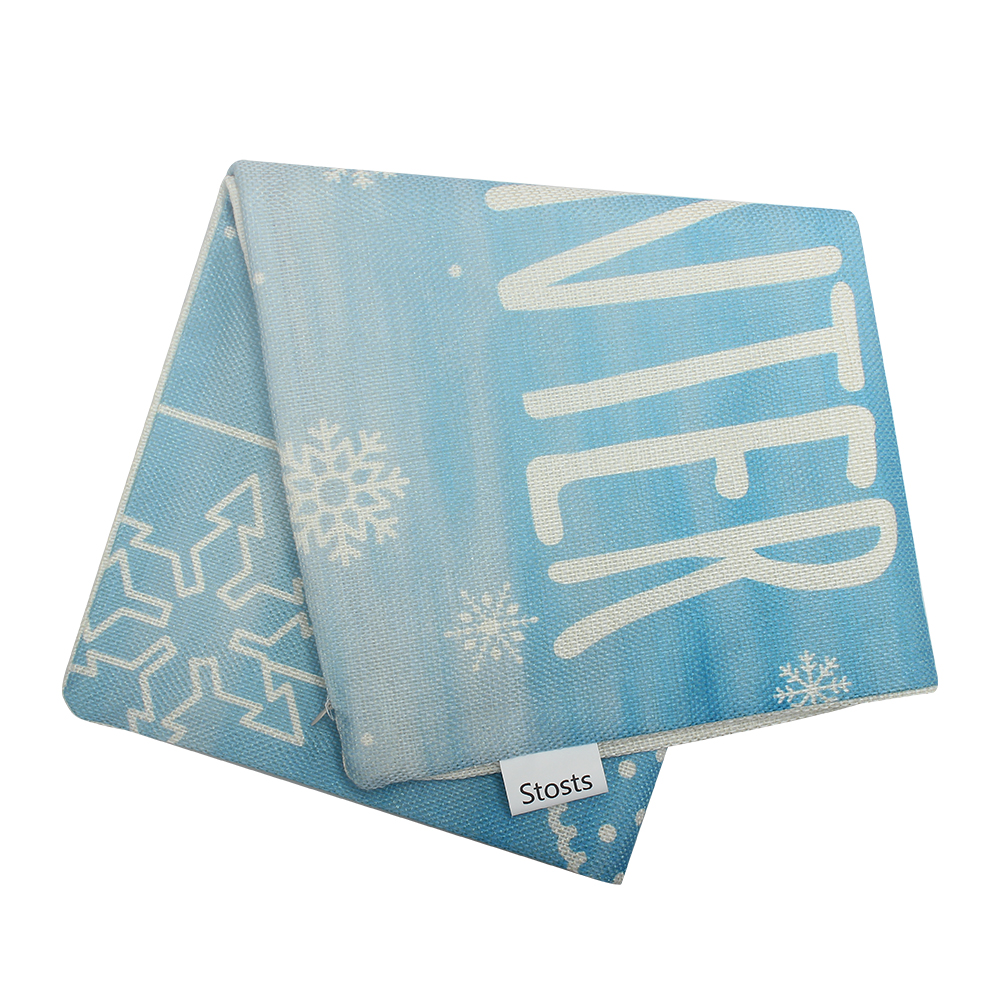 Stosts Pillow Cover,18 x 18 Inch Hello Winter Pillow Covers Cushion Case Pillowcases for Sofa Couch Bedroom Home Decorative, 2 Pack